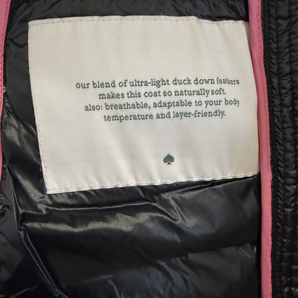 Kate Spade NWT Women's Black Puffer Jacket - packable - size XS - Picture 4 of 7